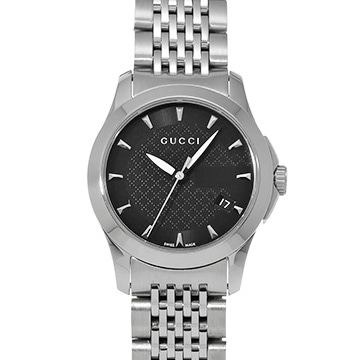 グッチ Gタイムレス 126.5 ブラック レディース 時計 【中古】【wristwatch】
