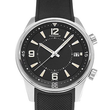 ジャガー ルクルト ポラリス デイト Q9068670 ブラック メンズ 時計 【中古】【wristwatch】
