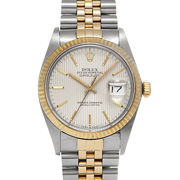 ロレックス デイトジャスト 16013 シルバータペストリー メンズ 時計 【中古】【wristwatch】