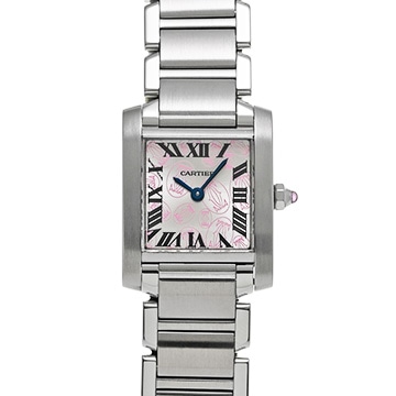 カルティエ タンク フランセーズ SM W51031Q3 シルバー レディース 時計 【中古】【wristwatch】