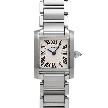 カルティエ タンクフランセーズ SM W51008Q3 シルバー レディース 時計 【中古】【wristwatch】