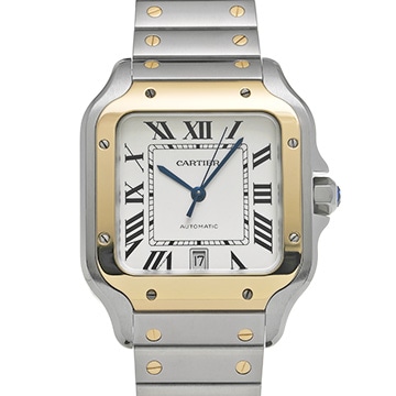 カルティエ サントス ドゥ カルティエ LM W2SA0006 シルバー メンズ 時計 【中古】【wristwatch】