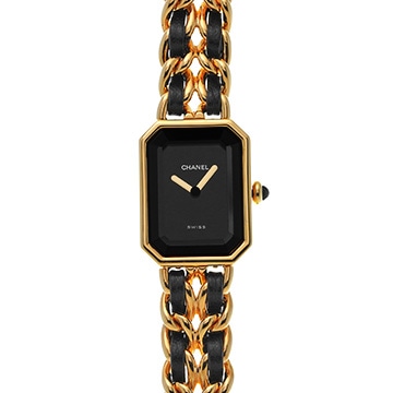 シャネル プルミエール S H0001 ブラック レディース 時計 【中古】【wristwatch】