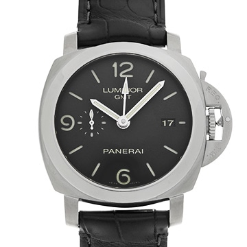 パネライ ルミノール 1950 3デイズ GMT オートマティック PAM00320 ブラック メンズ 時計 【中古】【wristwatch】