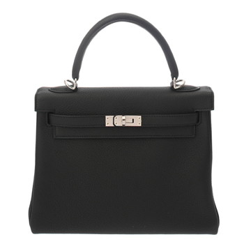 エルメス ケリー 25 内縫い ブラック トゴ レディース バッグ 【未使用】【bag】