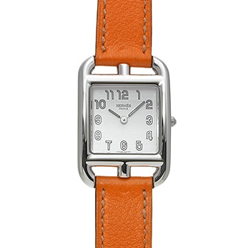 エルメス ケープコッド ドゥブルトゥール CC1.210 シルバー レディース 時計 【中古】【wristwatch】