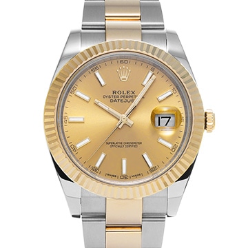 ロレックス デイトジャスト 41 126333 シャンパン メンズ 時計 【中古】【wristwatch】