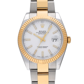 ロレックス デイトジャスト 126333 ホワイト メンズ 時計 【中古】【wristwatch】