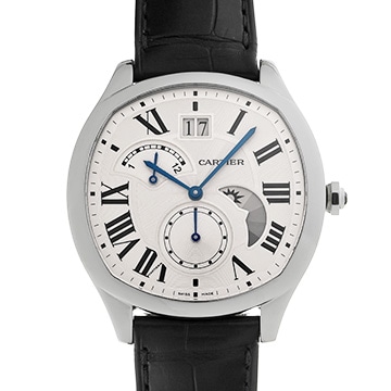 カルティエ ドライブ ドゥ カルティエ ラージデイト WSNM0005 シルバー メンズ 時計 【中古】【wristwatch】