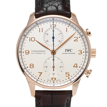 IWC ポルトギーゼ クロノグラフ IW371611 シルバー メンズ 時計 【中古】【wristwatch】