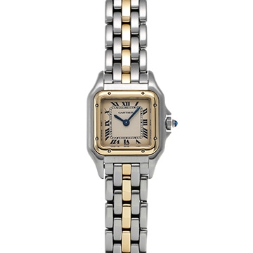 カルティエ パンテール SM 1ロウ 84083241 アイボリー レディース 時計 【中古】【wristwatch】