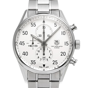 タグ ホイヤー カレラ キャリバー1887 クロノグラフ スペースX CAR2015.BA0796 シルバー メンズ 時計 【中古】【wristwatch】