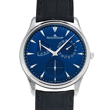 ジャガー ルクルト マスター ウルトラスリム リザーブ ド マルシェ Q1378480 ブルー メンズ 時計 【中古】【wristwatch】