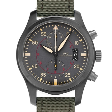 IWC パイロットウォッチ クロノグラフ トップガン ミラマー IW388002 グレー メンズ 時計 【中古】【wristwatch】