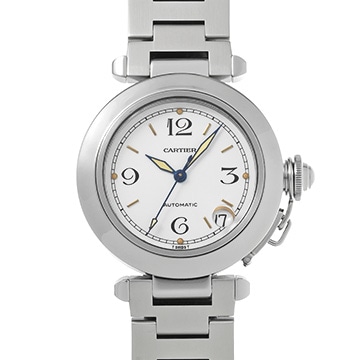 カルティエ パシャC W31015M7 ホワイト ユニセックス 時計 【中古】【wristwatch】