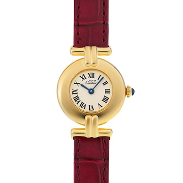 カルティエ マスト コリゼ ヴェルメイユ SM 590002 アイボリー レディース 時計 【中古】【wristwatch】