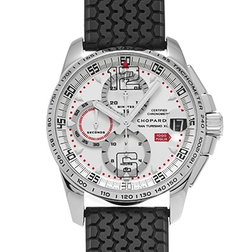 ショパール ミッレ ミリア GTXL クロノグラフ 2008 168459-3009 シルバー メンズ 時計 【中古】【wristwatch】