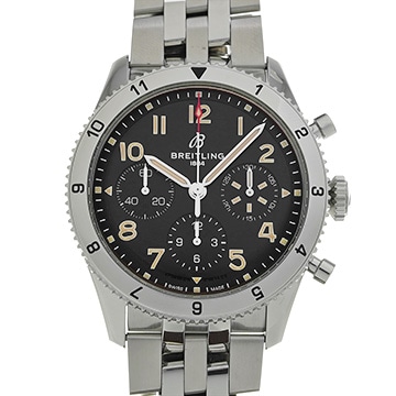 ブライトリング クラシック アヴィ クロノグラフ 42 P-51 マスタング A233803A1B1A1 ブラック メンズ 時計 【中古】【wristwatch】