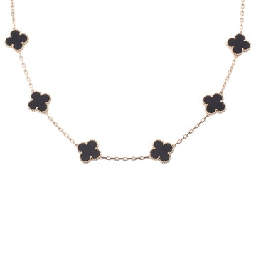 ヴァン クリーフ&アーペル ヴィンテージアルハンブラネックレス 10P ゴールド K18イエローゴールド YG レディース ジュエリー 【中古】【jewelry】