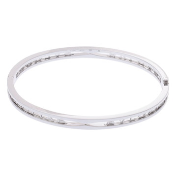 ブルガリ B-ZERO1 ロゴスパイラル ブレスレット #m シルバー 356291 K18ホワイトゴールド WG レディース ジュエリー 【中古】【jewelry】