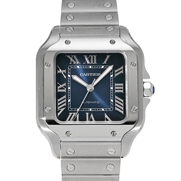カルティエ サントス ドゥ カルティエ MM WSSA0063 ブルー・グラデーション メンズ 時計 【中古】【wristwatch】