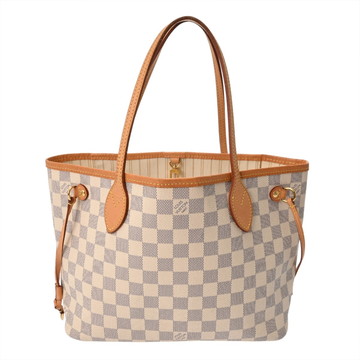 ルイ ヴィトン ダミエアズール ネヴァーフルPM ホワイト N41362 ダミエキャンバス レディース バッグ 【中古】【bag】