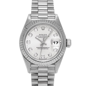 ロレックス デイトジャスト 69179G シルバー/ダイヤモンド レディース 時計 【中古】【wristwatch】