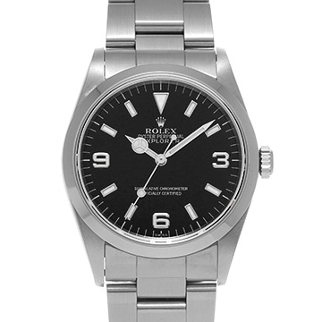 ロレックス エクスプローラー 14270 ブラック メンズ 時計 【中古】【wristwatch】
