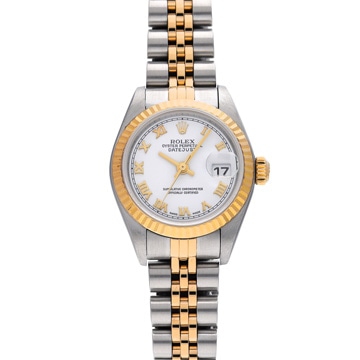 ロレックス デイトジャスト 79173 ホワイト レディース 時計 【中古】【wristwatch】