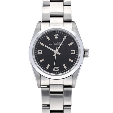 ロレックス オイスターパーペチュアル 67480 ブラック ユニセックス 時計 【中古】【wristwatch】