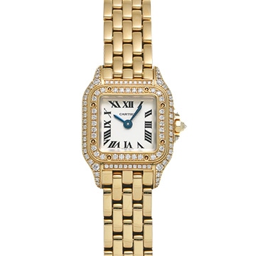 カルティエ パンテール ドゥ カルティエ ミニ WJPN0055 シルバー レディース 時計 【中古】【wristwatch】