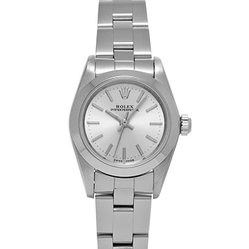ロレックス オイスターパーペチュアル 76080 シルバー レディース 時計 【中古】【wristwatch】