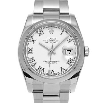 ロレックス デイトジャスト 116200 ホワイト メンズ 時計 【中古】【wristwatch】