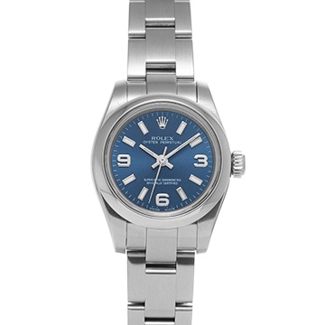 ロレックス オイスターパーペチュアル 26 176200 ブルー レディース 時計 【中古】【wristwatch】