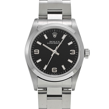 ロレックス オイスターパーペチュアル 77080 ブラック ユニセックス 時計 【中古】【wristwatch】