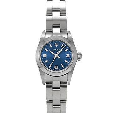 ロレックス オイスターパーペチュアル 76080 ブルー レディース 時計 【中古】【wristwatch】