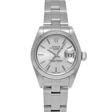 ロレックス オイスターパーペチュアル デイト 79160 シルバー レディース 時計 【中古】【wristwatch】
