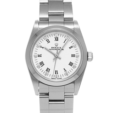 ロレックス オイスターパーペチュアル 31 77080 ホワイト ユニセックス 時計 【中古】【wristwatch】
