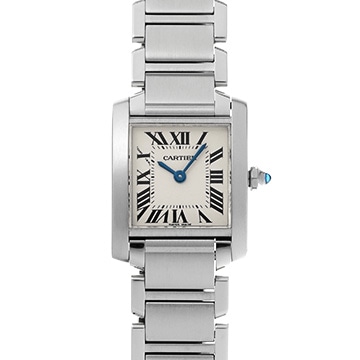 カルティエ タンクフランセーズ SM W51008Q3 シルバー レディース 時計 【中古】【wristwatch】