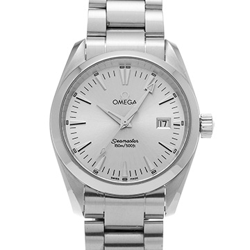 オメガ シーマスター アクアテラ クォーツ 2518.30 シルバー メンズ 時計 【中古】【wristwatch】