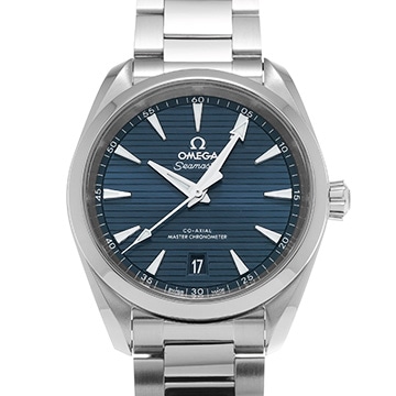 オメガ シーマスター アクアテラ コーアクシャル マスタークロノメーター 220.10.38.20.03.001 ブルー メンズ 時計 【中古】【wristwatch】