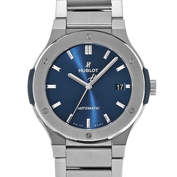 ウブロ クラシックフュージョン チタニウム ブルー ブレスレット 510.NX.7170.NX ブルー メンズ 時計 【中古】【wristwatch】