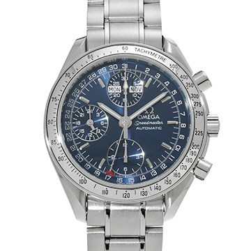 オメガ スピードマスター トリプルカレンダー 3523.80 ブルー メンズ 時計 【中古】【wristwatch】
