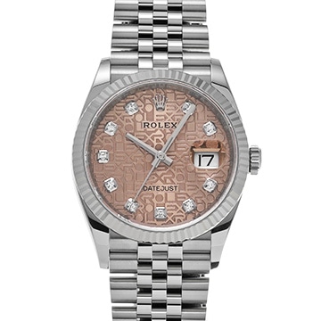 ロレックス デイトジャスト 36 126234G ロゼカラーコンピュータ/ダイヤモンド メンズ 時計 【中古】【wristwatch】