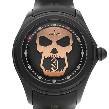 コルム バブル マジカル 52 ジブリル・シセ 390.101.95/0371 DC09 ブラック/ゴールドスカル メンズ 時計 【中古】【wristwatch】