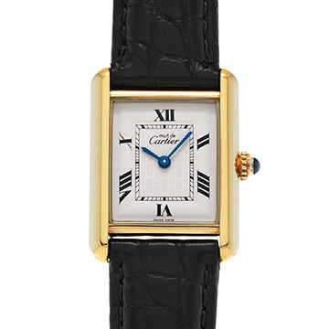 カルティエ マストタンク SM W1013654 アイボリー レディース 時計 【中古】【wristwatch】