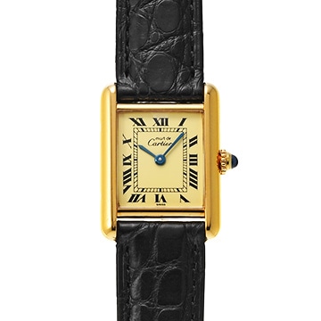 カルティエ マストタンク SM W1003153 アイボリー レディース 時計 【中古】【wristwatch】