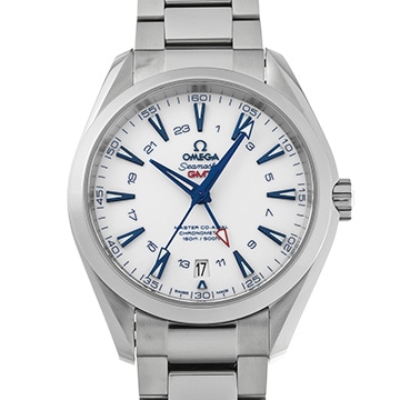 オメガ シーマスター アクアテラ グッドプラネット マスターコーアクシャル GMT 231.90.43.22.04.001 ホワイト メンズ 時計 【中古】【wristwatch】