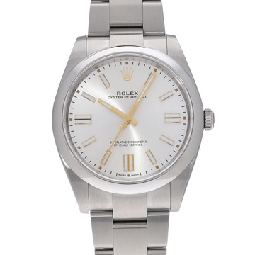 ロレックス オイスターパーペチュアル 41 124300 シルバー メンズ 時計 【中古】【wristwatch】