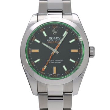 ロレックス ミルガウス 116400GV インテンスブラック メンズ 時計 【中古】【wristwatch】